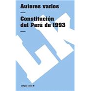 Book cover for Constitución del Perú de 1993