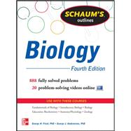 Book cover for Schaum's Outline of Biology 865 Solved Problems + 25 Videos