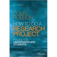 Book cover for How to do a Research Project A Guide for Undergraduate Students
