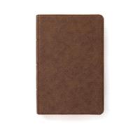 Book cover for CSB Single-Column Compact Bible, Brown LeatherTouch