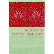 Book cover for Sources of Japanese Tradition