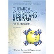 Book cover for Chemical Engineering Design and Analysis