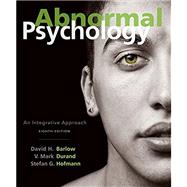 Book cover for Abnormal Psychology: An Integrative Approach, Loose-leaf Version