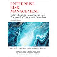 Book cover for Enterprise Risk Management: Today's Leading Research and Best Practices for Tomorrow's Executives