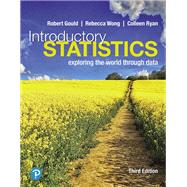 Book cover for Introductory Statistics: Exploring the World Through Data [In App Rental] [Rental Edition]