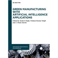 Book cover for Green Manufacturing with Artificial Intelligence Applications