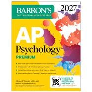 Book cover for AP Psychology Premium, 2027: Prep Book with 4 Practice Tests + Comprehensive Review + Online Practice