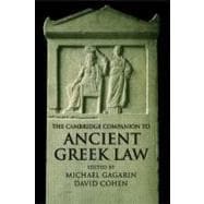 Book cover for The Cambridge Companion to Ancient Greek Law