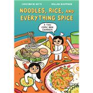 Book cover for Noodles, Rice, and Everything Spice A Thai Comic Book Cookbook