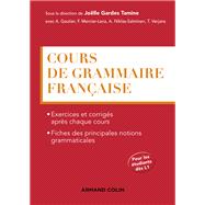 Book cover for Cours de grammaire française