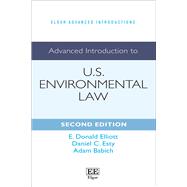 Book cover for Advanced Introduction to U.S. Environmental Law