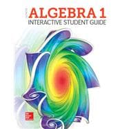 Book cover for Algebra 1 2018, Interactive Student Guide