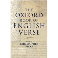 Book cover for The Oxford Book of English Verse