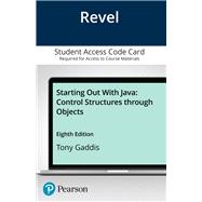 Book cover for Revel for Starting Out With Java: Control Structures through Objects -- Access Card