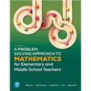 Book cover for A Problem Solving Approach to Mathematics for Elementary and Middle School Teachers [Rental Edition]