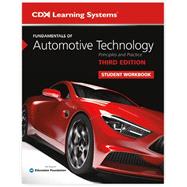 Book cover for Fundamentals of Automotive Technology Student Workbook, 3rd Ed.