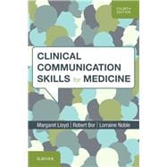 Book cover for Clinical Communication Skills for Medicine