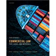 Book cover for Sealy and Hooley's Commercial Law Text, Cases, and Materials