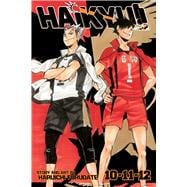 Book cover for Haikyu!! (3-in-1 Edition), Vol. 4 Includes vols. 10, 11 & 12
