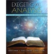 Book cover for Exegetical Analysis: A Practical Guide for Applying Biblical Research to the Social Sciences