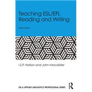 Book cover for Teaching ESL/EFL Reading and Writing