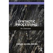 Book cover for Syntactic Processing