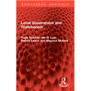 Book cover for Local Government and Thatcherism