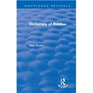 Book cover for Dictionary of Riddles