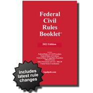 Book cover for 2022 Federal Civil Rules Booklet