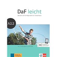 Book cover for DaF leicht A2.2 Kurs- und Übungsbuch + DVD-ROM (Textbook/Workbook with DVD-ROM)