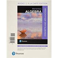 Book cover for Elementary Algebra  Concepts and Applications