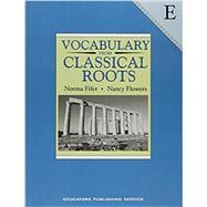 Book cover for Vocabulary from Classical Roots: Book E