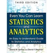 Book cover for Even You Can Learn Statistics and Analytics