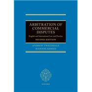 Book cover for Arbitration of Commercial Disputes English and International Law and Practice