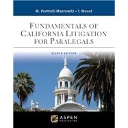 Book cover for Fundamentals of California Litigation for Paralegals [Connected eBook with Study Center]