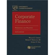 Book cover for Bartlett and Geis's Corporate Finance, Principles and Practice, 5th(University Casebook Series)