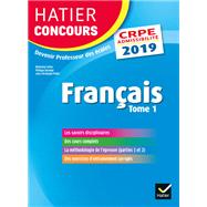 Book cover for Hatier Concours CRPE 2019 - Français tome 1 - Epreuve écrite d'admissibilité