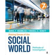 Book cover for Making Sense of the Social World: Methods of Investigation