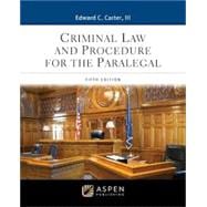 Book cover for Criminal Law and Procedure for the Paralegal, Fifth Edition