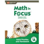 Book cover for Math in Focus Extra Practice and Homework Volume A Course 1