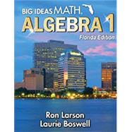 Book cover for Big Ideas Math: Algebra 1 Florida Edition