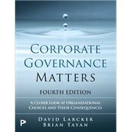 Book cover for Corporate Governance Matters