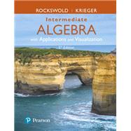 Book cover for Intermediate Algebra with Applications & Visualization, Books a la Carte Edition