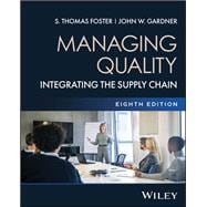 Book cover for Managing Quality: Integrating the Supply Chain