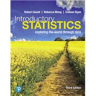 Book cover for Introductory Statistics Exploring the World through Data, Loose-Leaf Edition