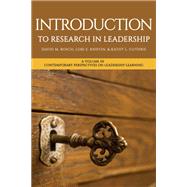 Book cover for Introduction to Research in Leadership