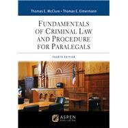 Book cover for Fundamentals of Criminal Law and Procedure for Paralegals [Connected eBook with Study Center]
