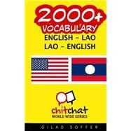 Book cover for 2000+ English - Lao Lao - English Vocabulary