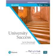 Book cover for University Success Reading Intermediate to High-Intermediate, Student Book with MyEnglishLab