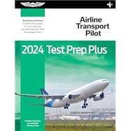 Book cover for 2024 Airline Transport Pilot Test Prep Plus